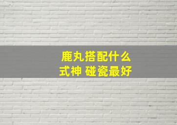 鹿丸搭配什么式神 碰瓷最好